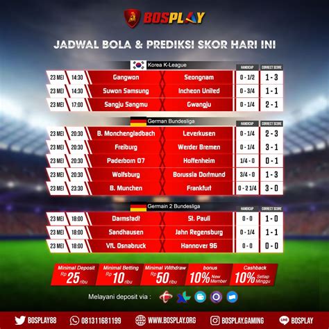 Jadwal Bola Hari Ini: 27 Juni .